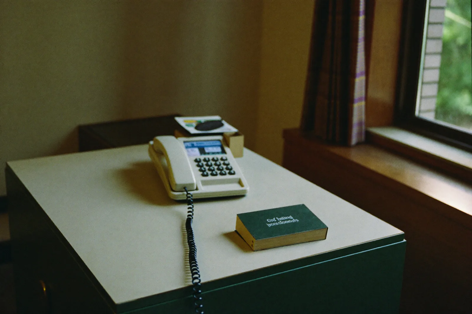 Front desk of a small business where AI answers the phone